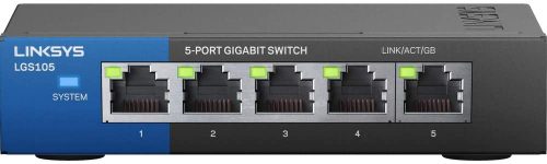 Linksys LGS105 Business 5-Port Desktop Gigabit Ethernet Network Unmanaged Switch